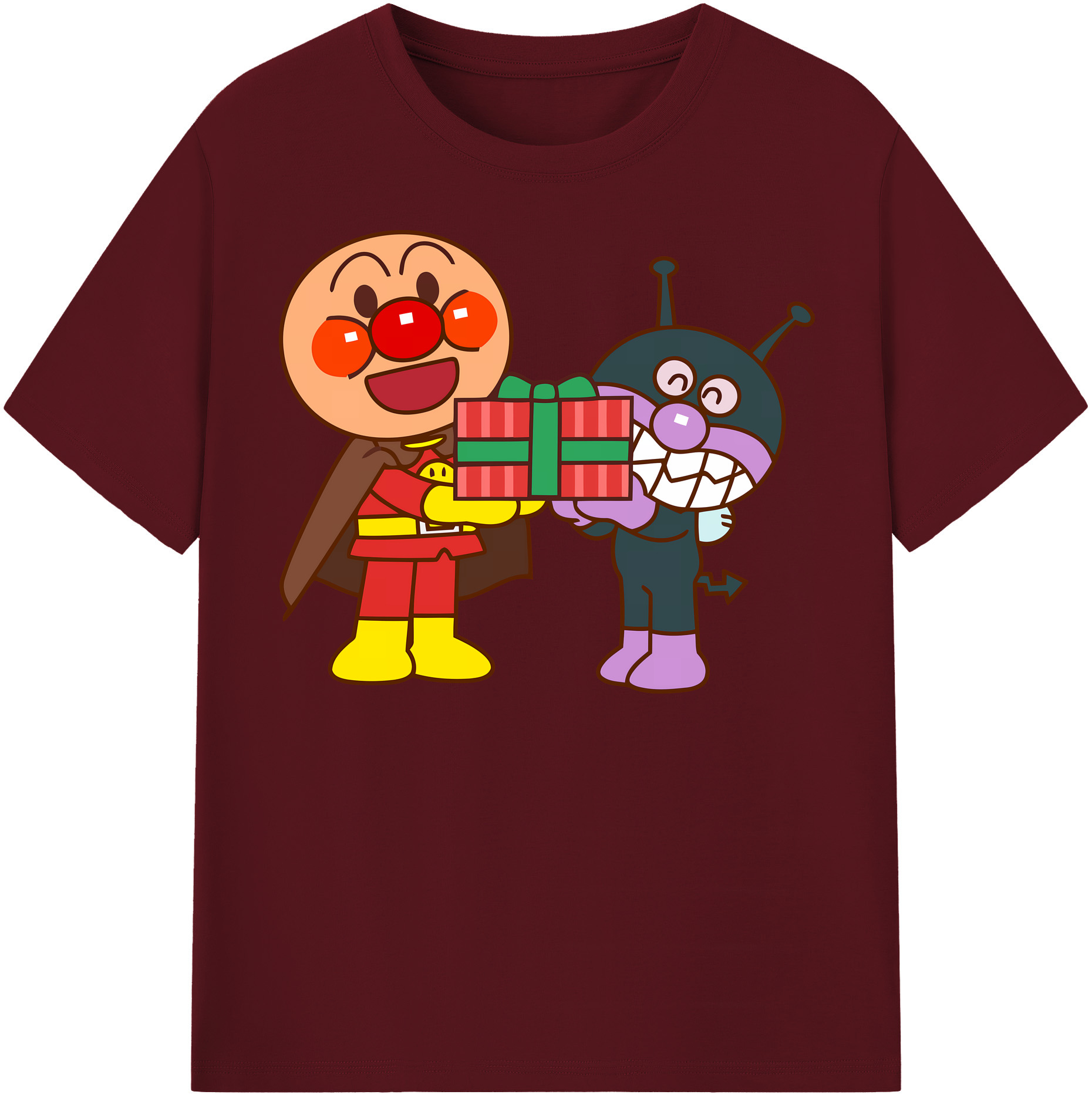 （画像用） アンパンマン Anpanman 綿100％半袖Tシャツ（フロントプリント）